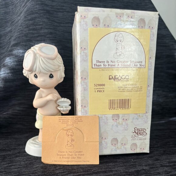 Precious Moments Figurine - No Greater Treasure Than A Friend Like You 521000 - Picture 1 of 10